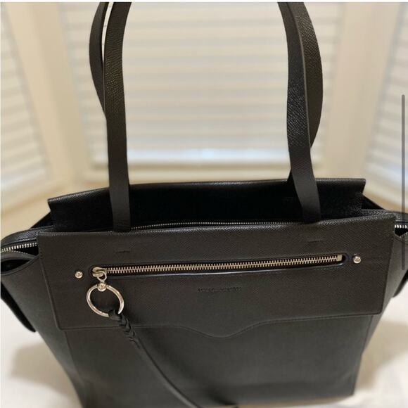 Rebecca Minkoff Large Leather Tote Black New - Picture 8 of 11